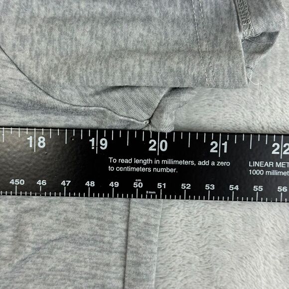 Juicy Couture Shirt Womens Medium Heather Grey Crew Neck Tee Glitter Super Soft - Picture 7 of 9